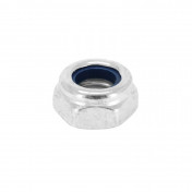 HEX NUT - NYLSTOP TYPE M8 GALVANIZED STEEL (SOLD PER 10). -SELECTION P2R- 7421083709568