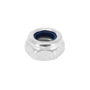 HEX NUT - NYLSTOP TYPE M8 GALVANIZED STEEL (SOLD PER 10). -SELECTION P2R-