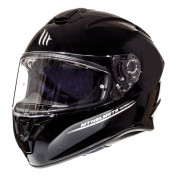 HELMET-FULL FACE MT TARGO SOLID GLOSS BLACK - L (SINGLE VISOR -PINLOCK READY).