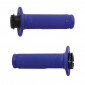 GRIP- PROGRIP OFF ROAD 709 SINGLE DENSITY - DIAMOND WAFFLE BLUE 115mm ( LOCK ON - With 7 different throttle cams for 2 stroke or 4 stroke) (PAIR). (CROSS/MX). 0801766094148