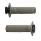 GRIP- PROGRIP OFF ROAD 709 SINGLE DENSITY - DIAMOND WAFFLE GREY 115mm ( LOCK ON - With 7 different throttle cams for 2 stroke or 4 stroke) (PAIR). (CROSS/MX). 0801766094131
