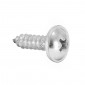FAIRING FASTENER SCREW Ø 5 x 15 mm CHROME (SOLD PER UNIT). 3701213432295
