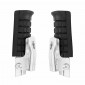 REPOSE PIED CYCLO PASSAGER FIXATION AXE DE ROUE POUR PEUGEOT 103/MBK 51 NOIR (PAIRE) -SELECTION P2R- 3701213432325