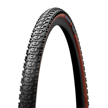 TYRE FOR GRAVEL BIKE 700 X 40 HUTCHINSON TUNDRA HARDSKIN TAN Black /Brown TUBELESS READY FOLDABLE (40-622)