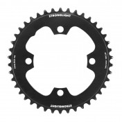 CHAINRING FOR EBIKE- SINGLE- 42 Teeth Ø104 BLACK ALUMINIUM- 7075 STRONGLIGHT 4 ARMS (FOR BOSCH 4th GENERATION) WITH SPIDER REF 181118 TECHNOLOGY NARROW WIDE 3700223722884
