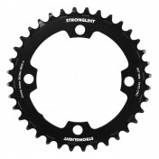 CHAINRING FOR EBIKE- SINGLE- 36 Teeth Ø104 BLACK ALUMINIUM- 7075 STRONGLIGHT 4 ARMS (FOR BOSCH 4th GENERATION) WITH SPIDER REF 181118 TECHNOLOGY NARROW WIDE 3700223722860