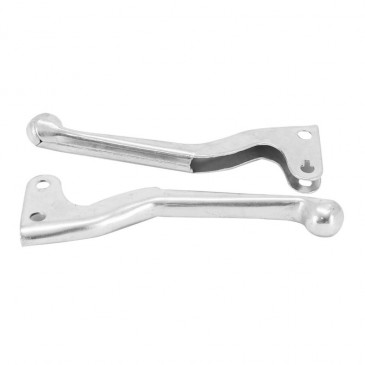 LEVIER DE FREIN CYCLO ALU POUR MBK 41, 51, 88 CHROME (PAIRE) -SELECTION P2R- 3701213431960