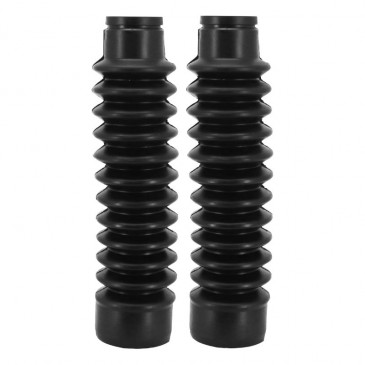 SOUFFLET DE FOURCHE MOTO DIAM INT 28 ET 38mm - LONGUEUR 225mm (PAIRE) -SELECTION P2R- 3701213432257