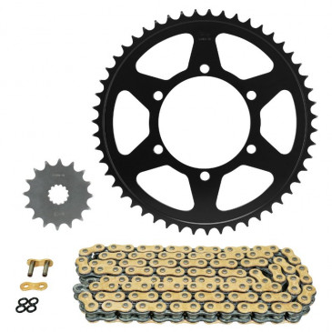 KIT CHAINE ADAPTABLE TRIUMPH 660 TRIDENT 2021> 520 16x51 (DIAM COURONNE 106/125/10.5) (DEMULTIPLICATION ORIGINE) -AFAM- 5400598229046