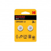 PILE BOUTON CR1220 KODAK LITHIUM 3V (VENDU PAR 2) 0887930417715