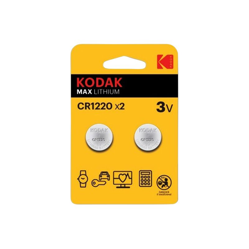 Pile Bouton KODAK Max CR1220 Lithium 3V (887930414363)