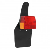 FEU ARRIERE CYCLO ADAPTABLE PEUGEOT 103 SP, SPX, RCX/MBK 51S ROUGE AVEC BAVETTE -SELECTION P2R- ** 3701213426409