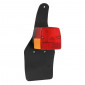 FEU ARRIERE CYCLO ADAPTABLE PEUGEOT 103 SP, SPX, RCX/MBK 51S ROUGE AVEC BAVETTE -SELECTION P2R- ** 3701213426409