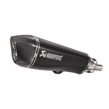 EXHAUST FOR MAXISCOOTER - AKRAPOVIC FOR PIAGGIO 500 MP3 HPE 2020>, MP3 LT, MP3 BLACK/CARBON END CAP (S-PI5SO1-HRAASSBL) (EEC APPOVED) 3831113550147