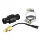 ADAPTATEUR DE TEMPERATURE D'EAU KOSO POUR DURITE 18 mm NOIR