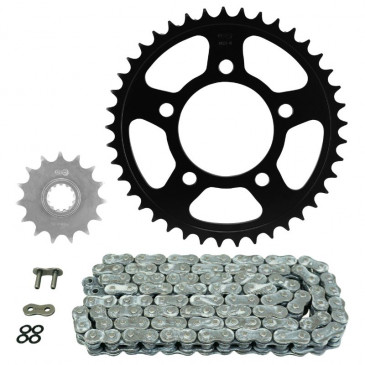 KIT CHAINE ADAPTABLE HONDA 500 CB X ABS 2019>2022, CB HORNET 2024>, 500 CB F 2022> 520 15x41 (DIAM COURONNE 84/110/12.25) (DEMULTIPLICATION ORIGINE) -AFAM- 5400598186448