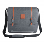 SINGLE BAG FOR BICYCLE-REAR- ZEFAL URBAN MESSENGER WATERPROOF 11Lt GREY - (35x13x30cm) - MADE WITH RECYCLED MATERIAL. 3420586600833