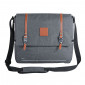 SINGLE BAG FOR BICYCLE-REAR- ZEFAL URBAN MESSENGER WATERPROOF 11Lt GREY - (35x13x30cm) - MADE WITH RECYCLED MATERIAL. 3420586600833