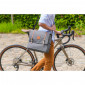 SINGLE BAG FOR BICYCLE-REAR- ZEFAL URBAN MESSENGER WATERPROOF 11Lt GREY - (35x13x30cm) - MADE WITH RECYCLED MATERIAL. 3420586600833