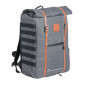 SINGLE BAG FOR BICYCLE -REAR-TURN INTO BACKPACK- ZEFAL URBAN - GREY 27Lt - ON CARRIER (30x45x13) - MADE WITH RECYCLED MATERIAL.