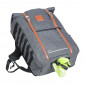 SINGLE BAG FOR BICYCLE -REAR-TURN INTO BACKPACK- ZEFAL URBAN - GREY 27Lt - ON CARRIER (30x45x13) - MADE WITH RECYCLED MATERIAL.