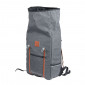 SINGLE BAG FOR BICYCLE -REAR-TURN INTO BACKPACK- ZEFAL URBAN - GREY 27Lt - ON CARRIER (30x45x13) - MADE WITH RECYCLED MATERIAL.