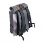 SINGLE BAG FOR BICYCLE -REAR-TURN INTO BACKPACK- ZEFAL URBAN - GREY 27Lt - ON CARRIER (30x45x13) - MADE WITH RECYCLED MATERIAL.