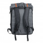 SINGLE BAG FOR BICYCLE -REAR-TURN INTO BACKPACK- ZEFAL URBAN - GREY 27Lt - ON CARRIER (30x45x13) - MADE WITH RECYCLED MATERIAL.