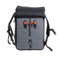 SINGLE BAG FOR BICYCLE -REAR-TURN INTO BACKPACK- ZEFAL URBAN - GREY 27Lt - ON CARRIER (30x45x13) - MADE WITH RECYCLED MATERIAL.