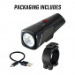 HEAD LIGHT ON BATTERY - ON HANDLEBAR - SIGMA BUSTER 800 LUMEN VISIBLE 170M (BATTERY LIFE 2H > 9H) IION BATTERY ON USB -