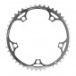 CHAINRING FOR ROAD BIKE - 5 Arms- Ø 135 TA VENTO 46 Teeth- EXTERNAL - SILVER ALU 7075-CAMPAGNOLO TYPE 9/10 Speed. 3662458003476