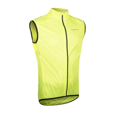 WINDBREAKER CYCLING JACKET- GIST FLUO YELLOW - SLEEVELESS M -5258 8013271303314