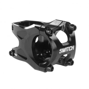 STEM FOR MTB- SWITCH WHOOPS BLACK-FOR BAR Ø 31.8mm DH L 35mm