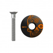 STEM COVER - SWITCH SKULL BLACK/ORANGE 8013271303789