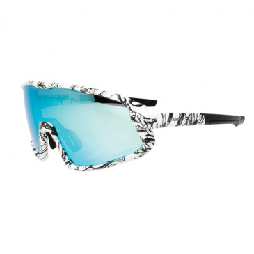 LUNETTES VELO ADULTE GIST NEXT MONTURE POP BLANC (3 VERRES INTERCHANGEABLES - PROTECTION 100% UV - UVA - UVB) VISION OPTIMALE, ULTRA ADHERENTES, TRES RESISTANTES (VERRE CAT 3) 8013271325828