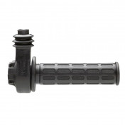 THROTTLE HANDLE FOR ROAD /VINTAGE TOMMASELLI/DOMINO DAYTONA - DUAL CABLES FOR TWINS - BLACK WITH GRIPS 8033900033375