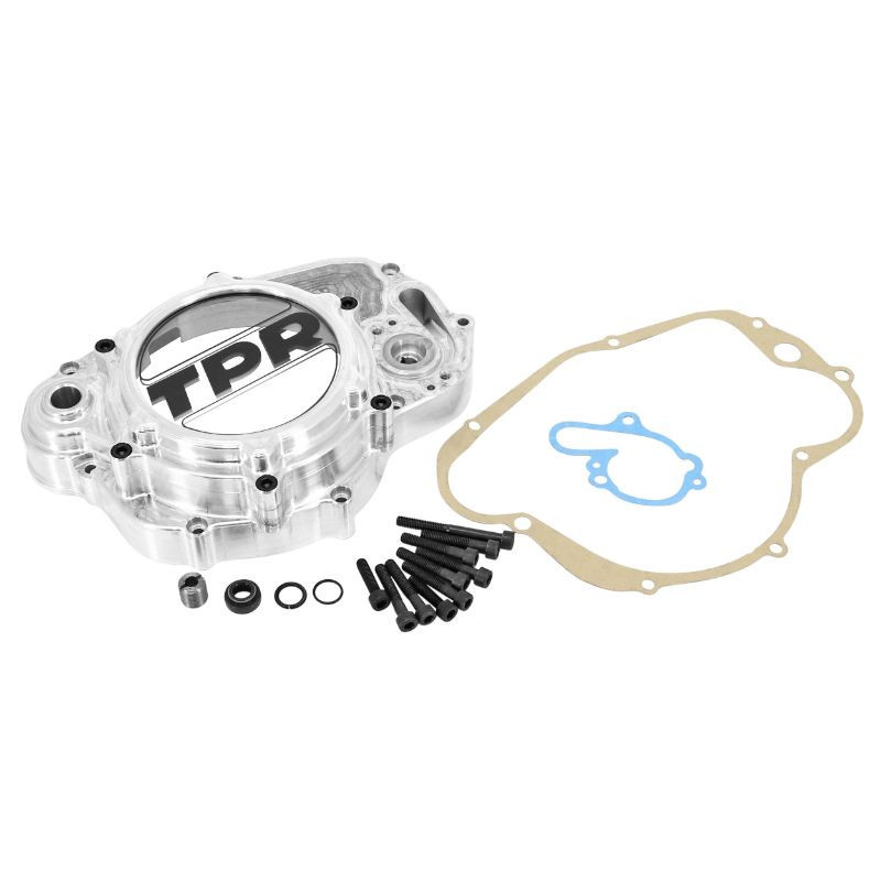 CLUTCH COVER TPR ALU CNC / TRANSPARENT FOR MINARELLI 50 AM6 / MBK 50