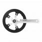 PEDALIER CITY STRONGLIGHT 8V. IMPACT R ARGENT 170mm 42dts AVEC CARTER POUR TRANSMISSION SANS TENDEUR DE CHAINE POUR MOYEUX VITESSES INTEGREES (AXE CARRE 127mm) 3700223721689