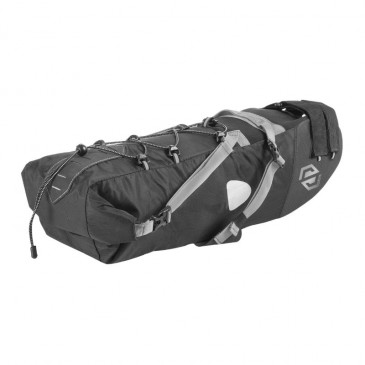 SADDLE BAG FOR BICYCLE - SEATPACK SKUAD BLACK MEDIUM 5.5Lt WATERPROOF ON VELCRO TAPES ( L 46cm x l 9cm x11cm) MAX LOAD 5kgs 8013271329055