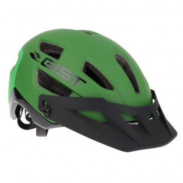 MTB ADULT HELMET - GIST KOP GREEN IN-MOLD -EURO 58-62 With visor adjustable in 3 positions- FIT-SYSTEM (IN BOX)