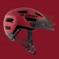 MTB ADULT HELMET - GIST KOP RED IN-MOLD -EURO 53-59 With visor adjustable in 3 positions- FIT-SYSTEM (IN BOX)