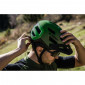 MTB ADULT HELMET - GIST KOP RED IN-MOLD -EURO 56-62 With visor adjustable in 3 positions- FIT-SYSTEM (IN BOX)