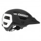 MTB ADULT HELMET - GIST KOP BLACK/WHITE IN-MOLD -EURO 56-62 With visor adjustable in 3 positions- FIT-SYSTEM (IN BOX)