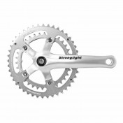 CHAINSET FOR ROAD BIKE- STRONGLIGHT 9/10 Speed. IMPACT SILVER 155mm 44-34 Teeth - COMPATIBLE 8 Speed. (TAPERED SQUARE 107mm) 3700223709212
