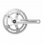 CHAINSET FOR ROAD BIKE- STRONGLIGHT 9/10 Speed. IMPACT SILVER 155mm 44-34 Teeth - COMPATIBLE 8 Speed. (TAPERED SQUARE 107mm) 3700223709212