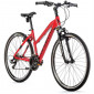 HYBRID BIKE 28" LEADER FOX AWAY 2023 "For Lady" DUCATI RED - 7 Speed - Frame 18 "- (RIDER'S HEIGHT 170 > 178 cm)