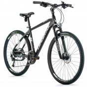 HYBRID BIKE 28" LEADER FOX SUMAVA 2023 "For Men" MATT BLACK - 9 Speed - Frame 17,5'' - H. 45cm - Size M -RIDER SIZE from 168cm > 178cm) 8592826033895