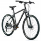 HYBRID BIKE 28" LEADER FOX SUMAVA 2023 "For Men" MATT BLACK - 9 Speed - Frame 17,5'' - H. 45cm - Size M -RIDER SIZE from 168cm > 178cm) 8592826033895