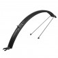GARDE BOUE CITY/VTC TRINGLES 26/28'' POLISPORT EXPANDER NOIR LARGEUR 51mm (PAIRE) REGLABLE EN LONGUEUR COMPATIBLE V/BRAKE ET DISQUE 5604415086076