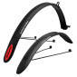 GARDE BOUE CITY AV+AR 700C POLISPORT COLORADO NOIR POUR V-BRAKE LARGEUR 45mm (PAIRE) 5604415049354